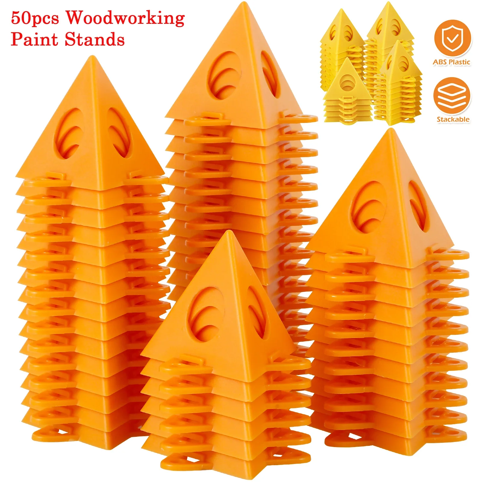 

50 шт. подставки для краски в виде пирамиды, мини-треугольные подставки, треугольные подушечки для краски, ножки, деревообрабатывающий инструмент для холста, двери шкафа, коврик для рисования