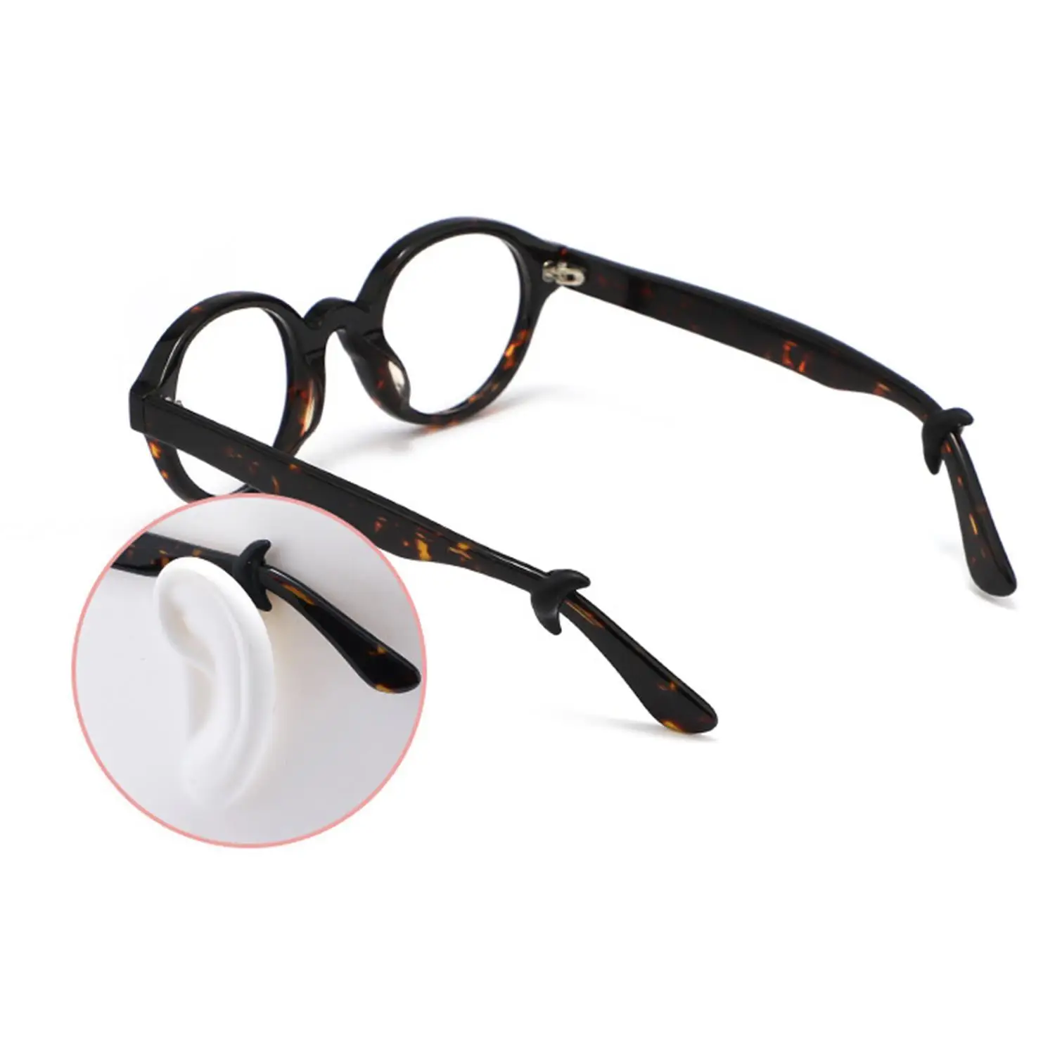 Fashion Star Moon Silicone Anti-slip Ear Grip Eyeglasses Leg Ear Hook Stopper Bracket Fastener Accessories Glasses Retainer