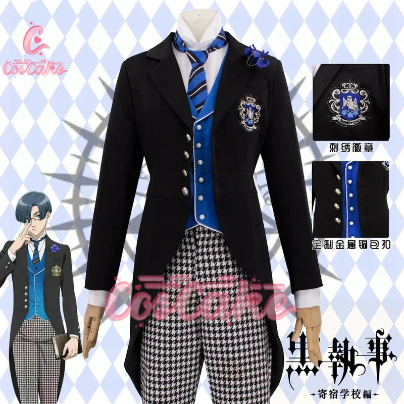 

Black Butler Rorensu Burua Public School Arc Tuxedo Cosplay Costume Cos Game Anime Party Uniform Hallowen Play Role Clothes