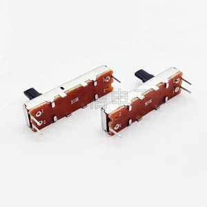 Trượt chiết áp fader cho mono, máy trộn B10K, chiều dài trục 10 mm, 3 chân, 35mm, 5pcs 10 Fader trượt bán hàng chính - №10