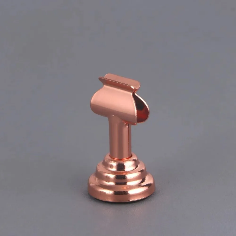 New Metal Table Number Holder Circular Base Vertical Desktop Display Clip Reusable Place Card Holder Restaurant Display