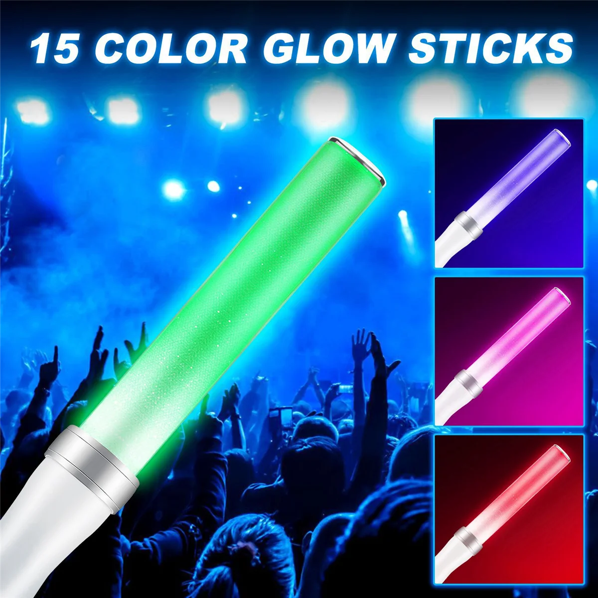 ขายร้อน LED Light Stick ควรสนับสนุน Stick 15 สี Flash Stick Light Stick คอนเสิร์ต Props