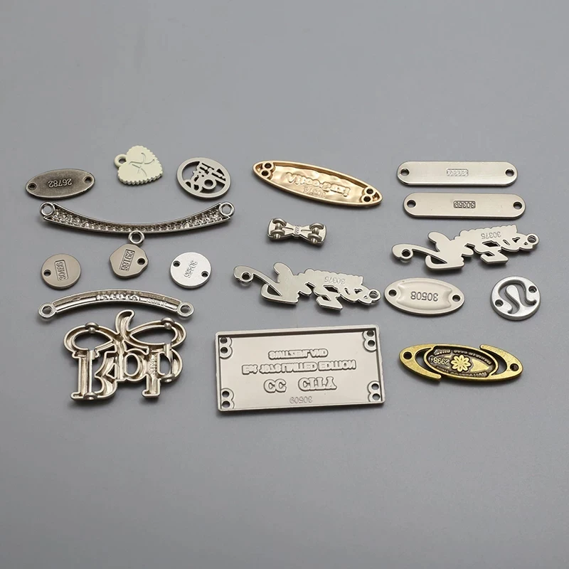 Hand-Sewn English Metal Letter Patches DIY Clothing Decorative Buttons Bracelets Necklaces Pendants Bag Accessories Materials