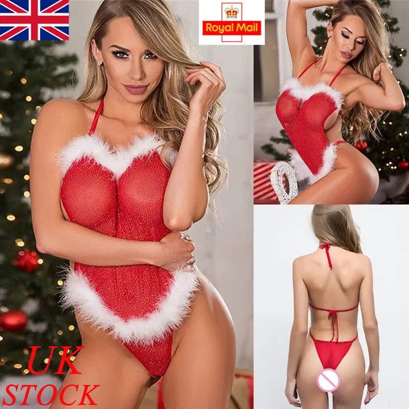 

Sexy Apparel Christmas Dress Temptation Bodysuits Uniform Lingerie Woman Sexy Underwear Sensual Lingerie Women Jumpsuit Set