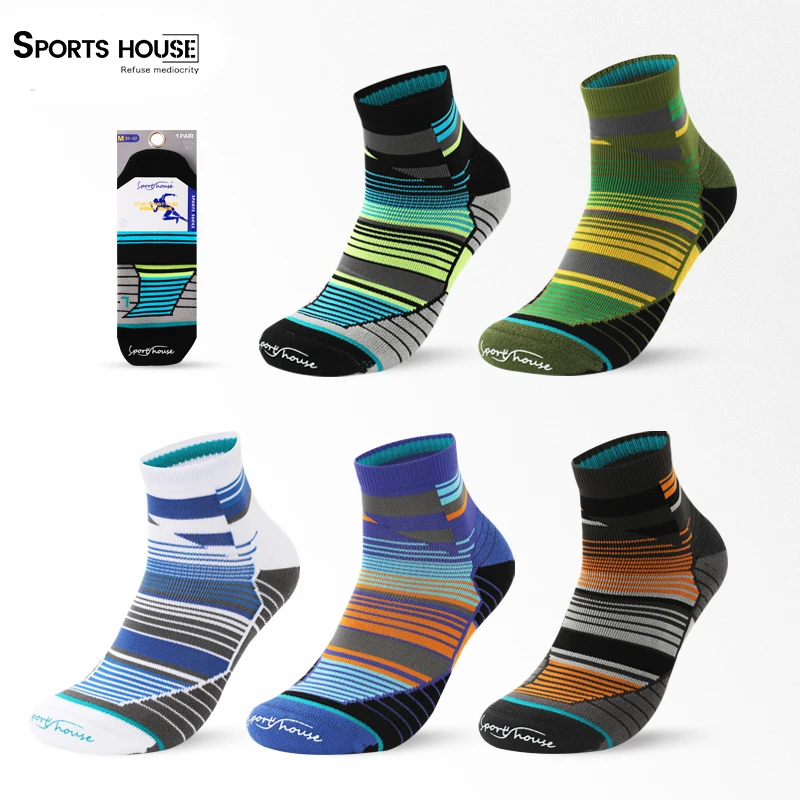 

SPORT'S HOUSE Spring and summer thin running socks for men Wicking, breathable and quick-drying outdoor socks