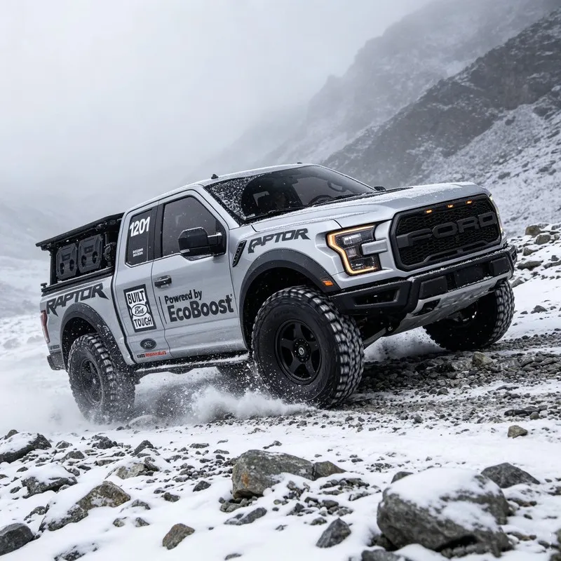 KM Thunder God 1:8 NEW 4WD Brushless Simulated Raptor F-150 Remote Control Electric Pickup Truck Off-Road Climbing Vehicle F150