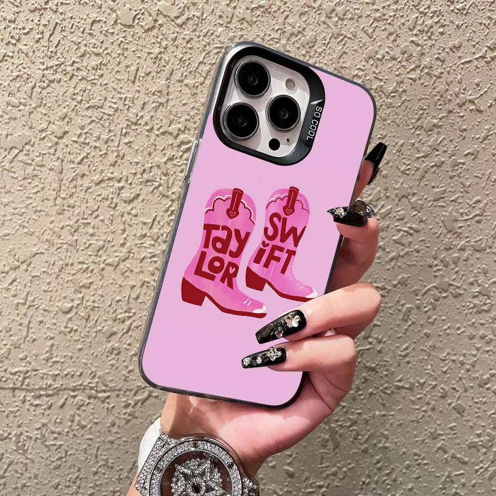 T-TaylorS TTPD S-SwiftS Tortured Phone Case For IPhone 16 15 14 13 12 11 Pro Max Plus Color Shockproof Back Silver Cover view 4