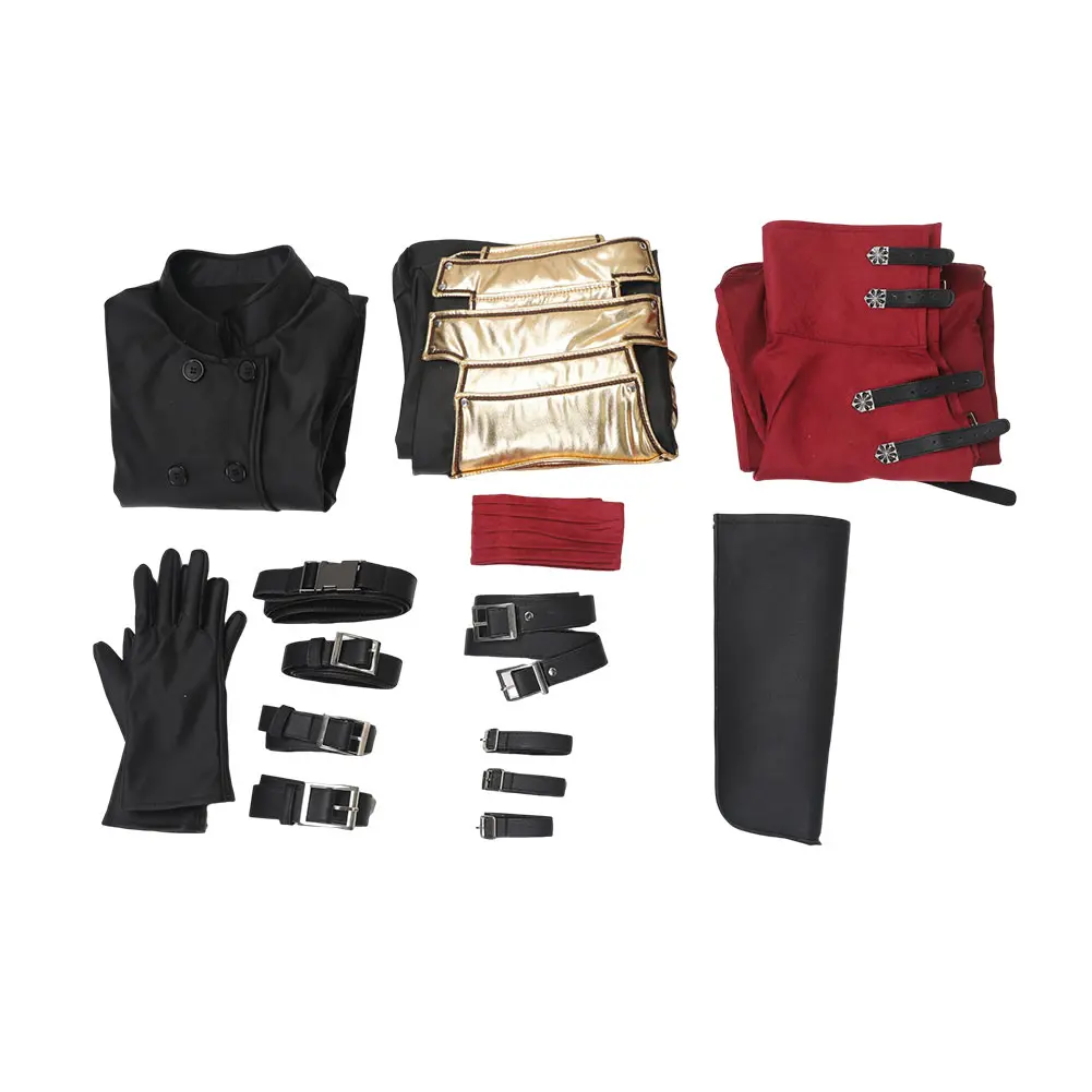 Vincent Valentine Cosplay Anime Spiel letzte Fantasie Kostüm Outfits Jungen Männer Erwachsene Halloween Karneval Verkleidung Rollenspiel Anzug