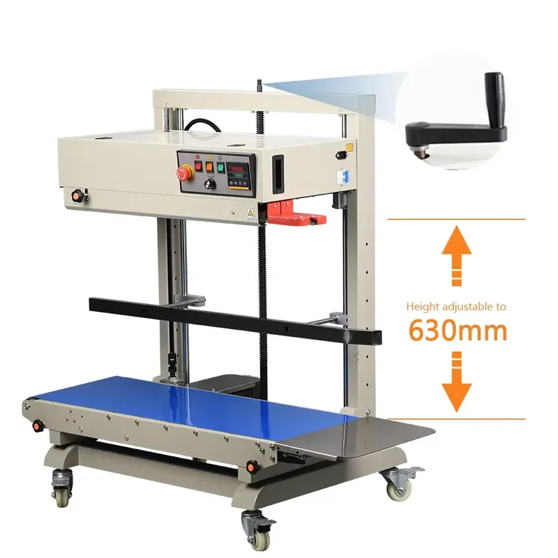 Intelligent Continuous Vertical Sealing Machine with Embossing Wheel Date and Batch Printing Low Noise Energy Saving for