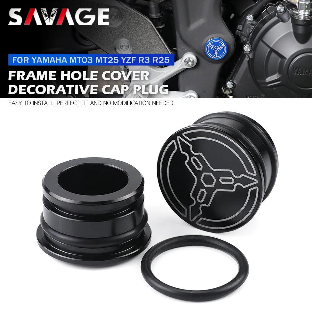 Frame Fairing Hole Cover Plug For YAMAHA YZF R25 R3 MT25 MT03 2015-2026 Motorcycle Decorative Frame Cap YZFR25 YZFR3 MT-03 MT-25