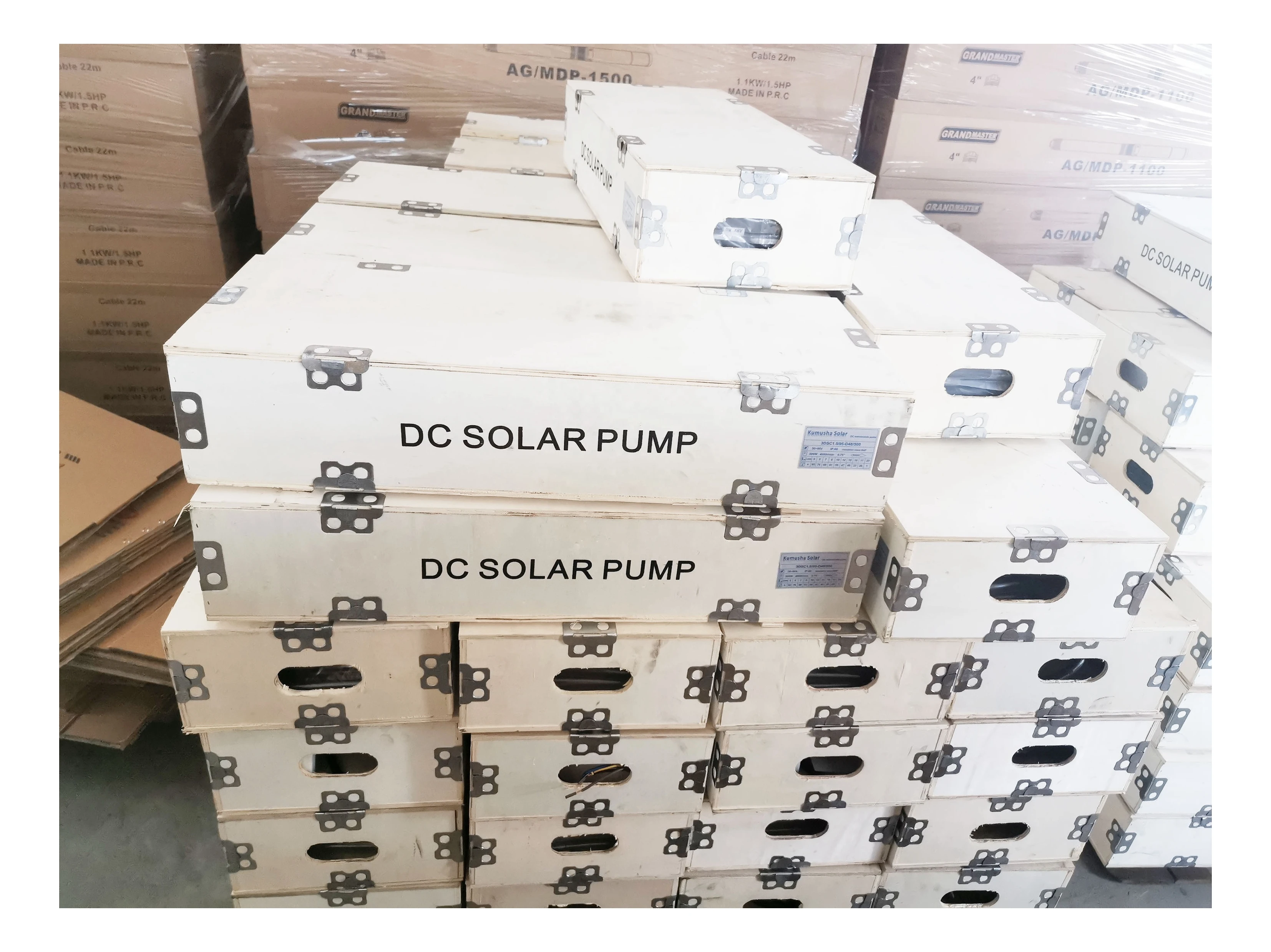 3Inch 750W 1HP 48V DC Solar Submersible Borehole Deep Well Water Pump Kit for Agricultural Irrigation with Solar Panel view 6