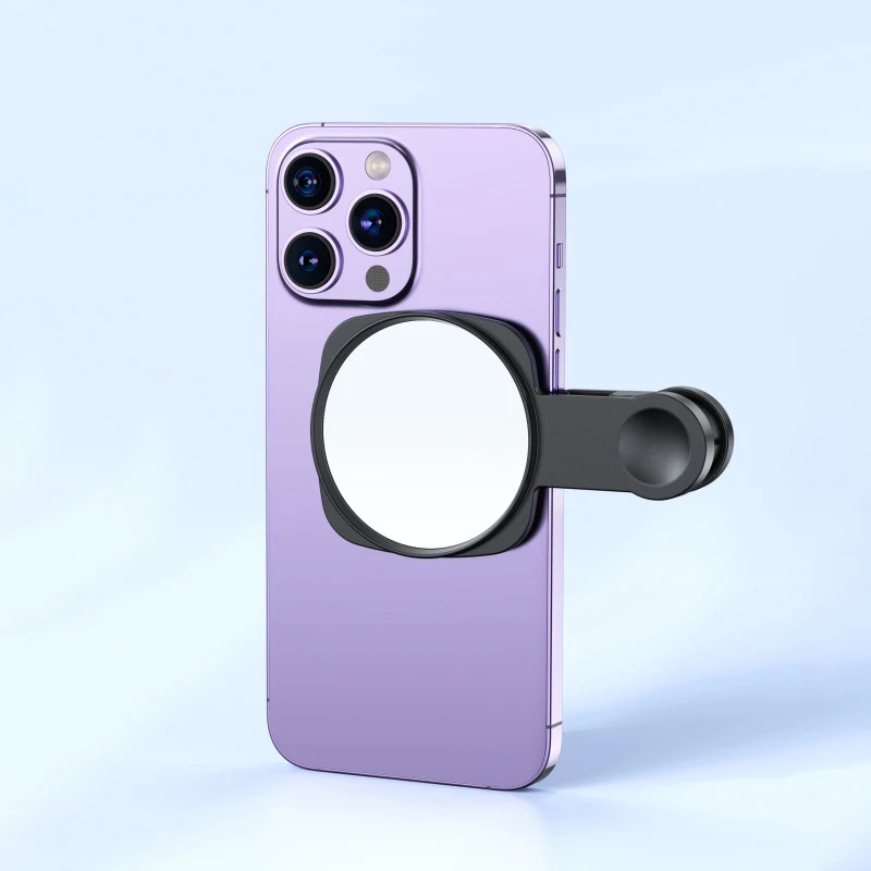 Smartphone Camera Mirror Reflection Clip Kit Portable Mobile Phone Camera Mirror Clip With Storage Bag Phone Rear Selfie Mirror