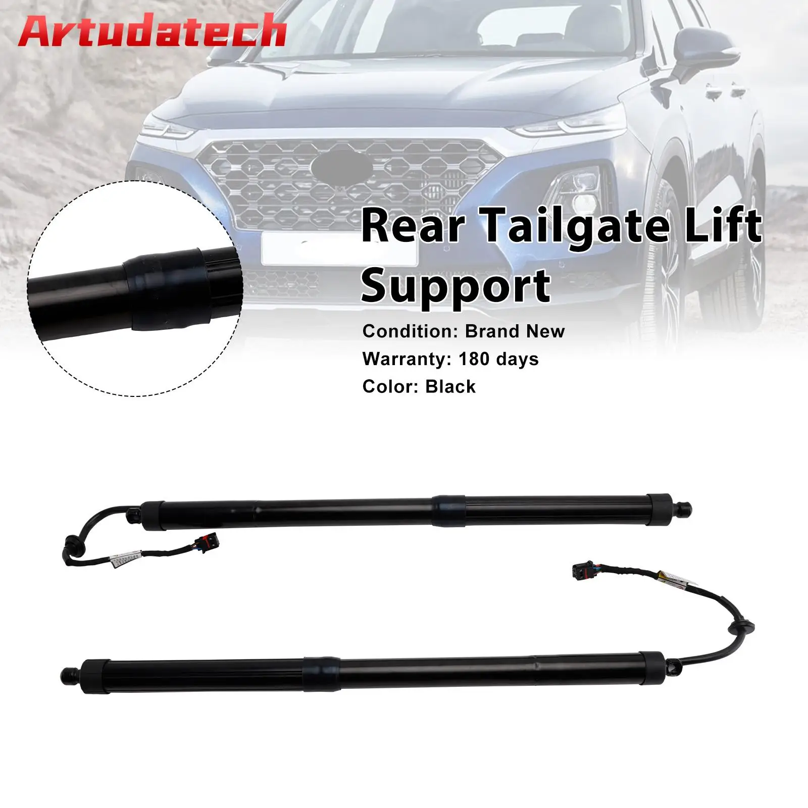 

Artudatech, 2 шт., поддержка подъема задней двери, 81771-B8100 81780-B8100, подходит для Hyundai Santa Fe 2013-2016 2017 2018 2019