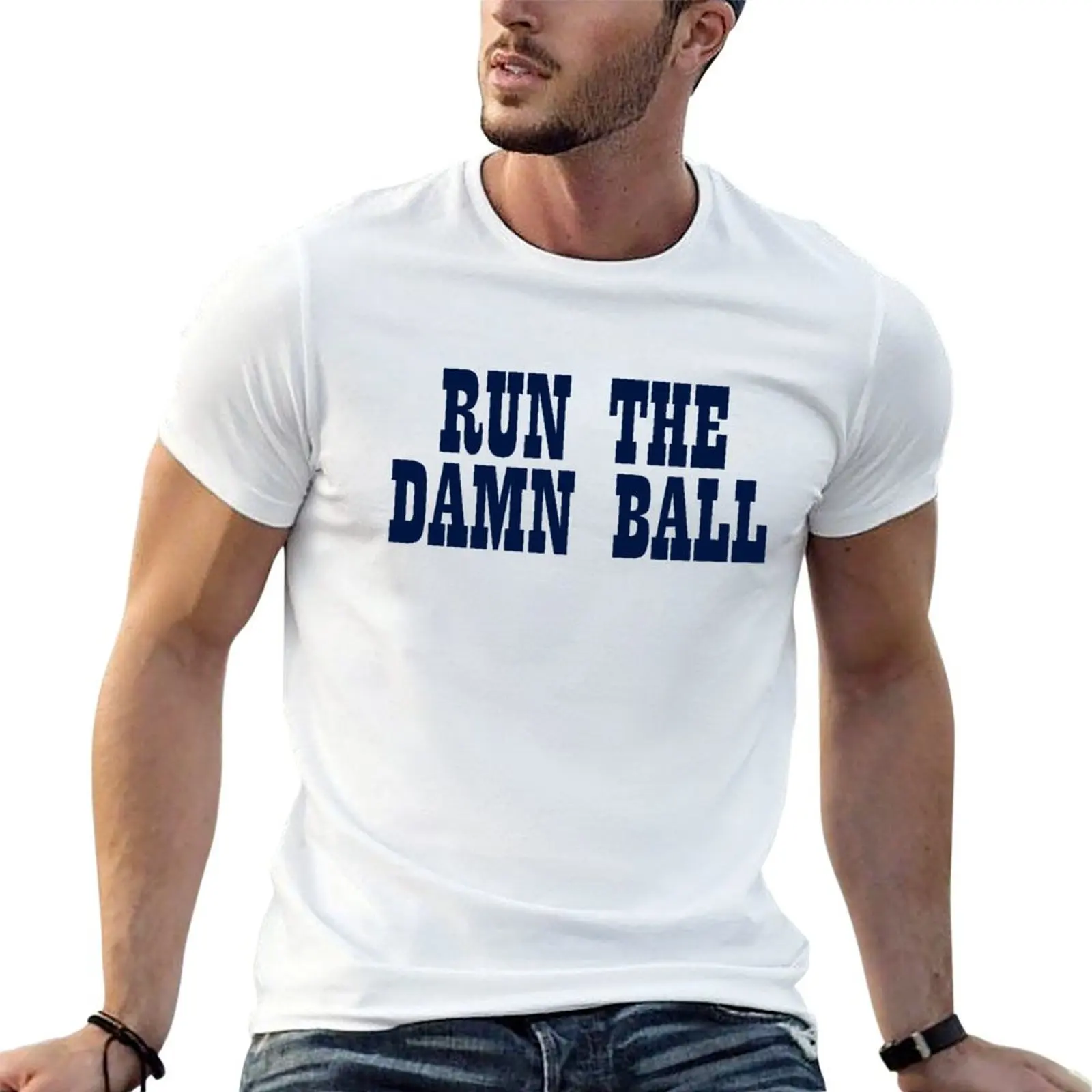 for shirts (White) man The T-Shirt Damn 100% Run anime t shirt luxury brand t men cotton Ball