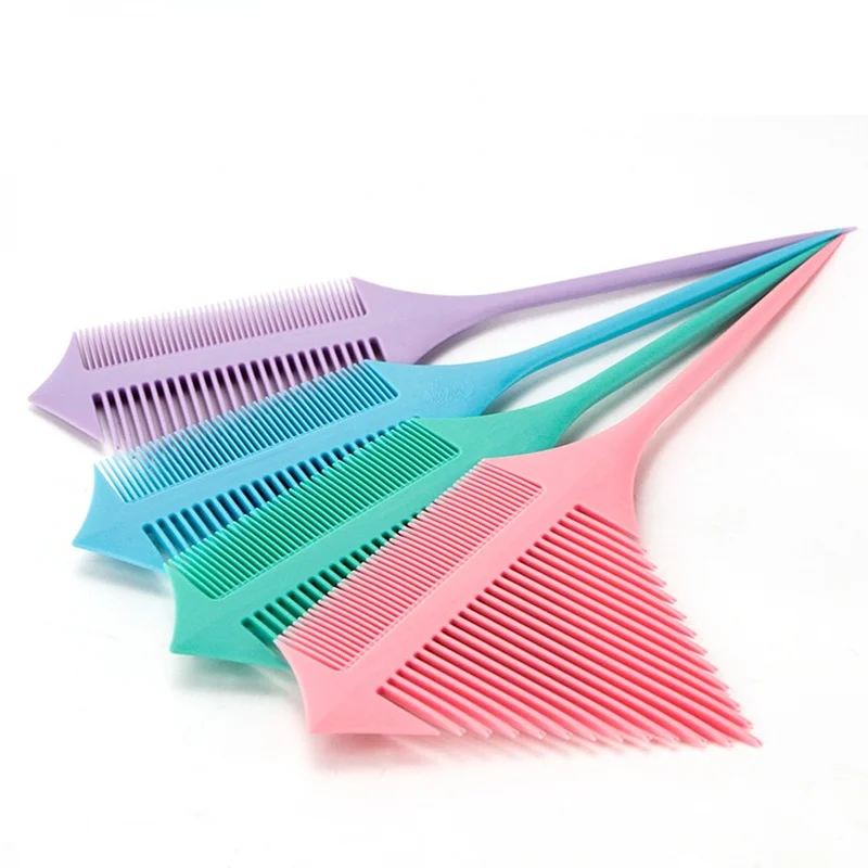 1 PC Anti-break Carbon Fiber Tip-tail Hair Comb Barber Section Hair Brush Bifurcated Combs DIY Hairdressing Tool Triangular Comb