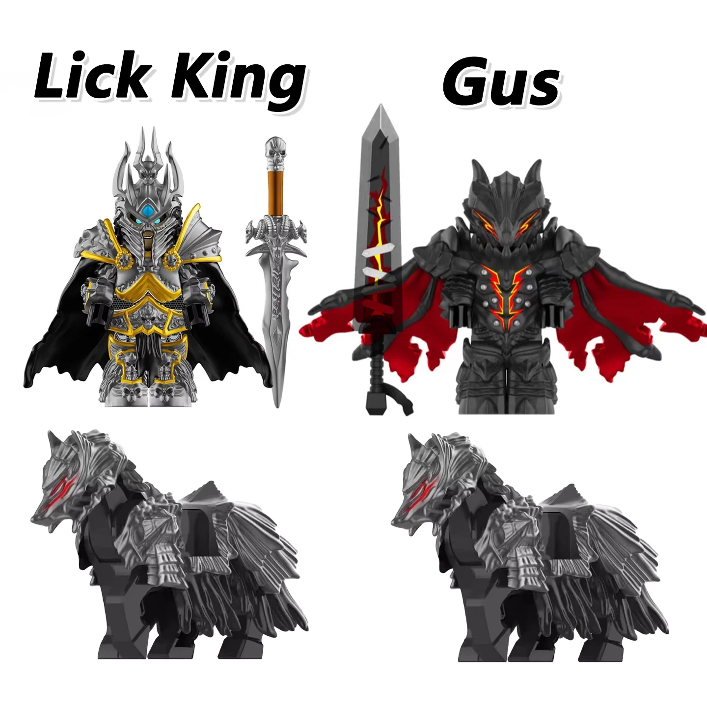 World Of Warcraft Wow Bausteine Lich King Mini Actionfigur Spielzeug Berserk Guts Gus Bausteinfigur Weihnachtsgeschenk