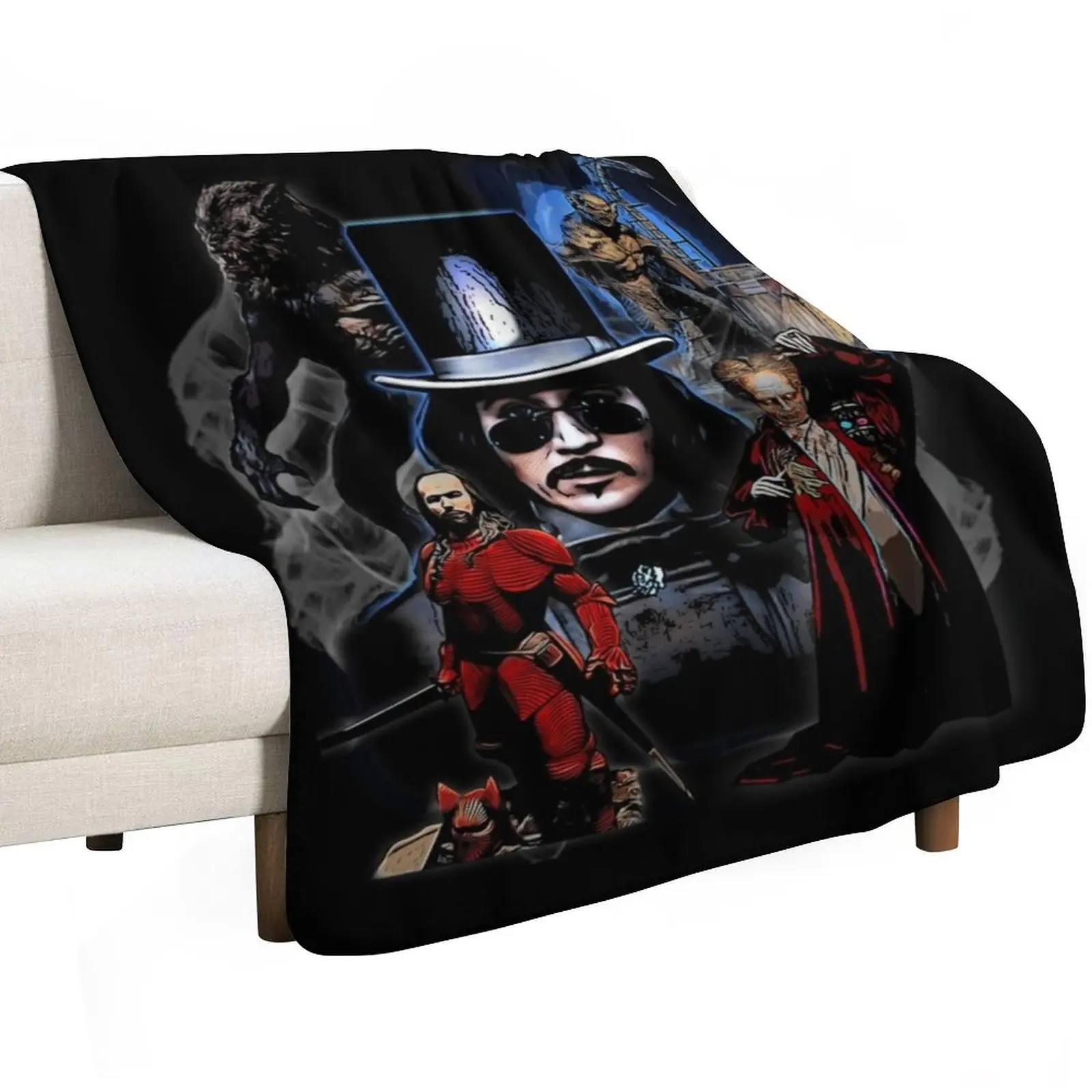 bram stokers Dracula Classic . Throw Blanket Cozy Throw Blanket for Bed Sofa Chair