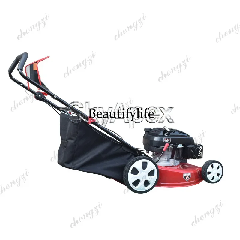 K182 Powerful 4 Stroke Ohv Air Cooled Self Propelled Lawn Mower Garden Trolley Grass Cutting Trimming Weeding Machine