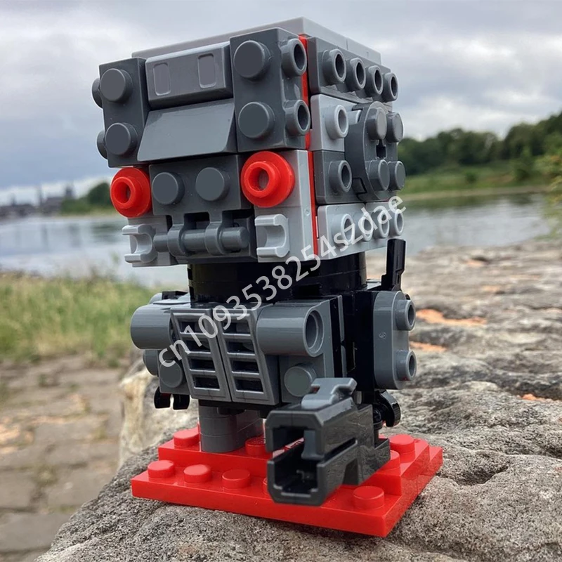 

111 шт. MOC T-800 Brickheadz строительные блоки STEM образовательный образовательный кирпич для детей на день рождения, Рождественская игрушка в подарок