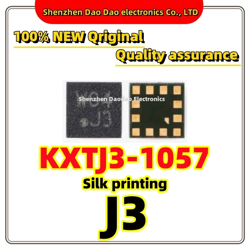 

KXTJ3-1057 Silk printing J3 LGA-12 three-axis digital accelerometer sensor chip IC new original