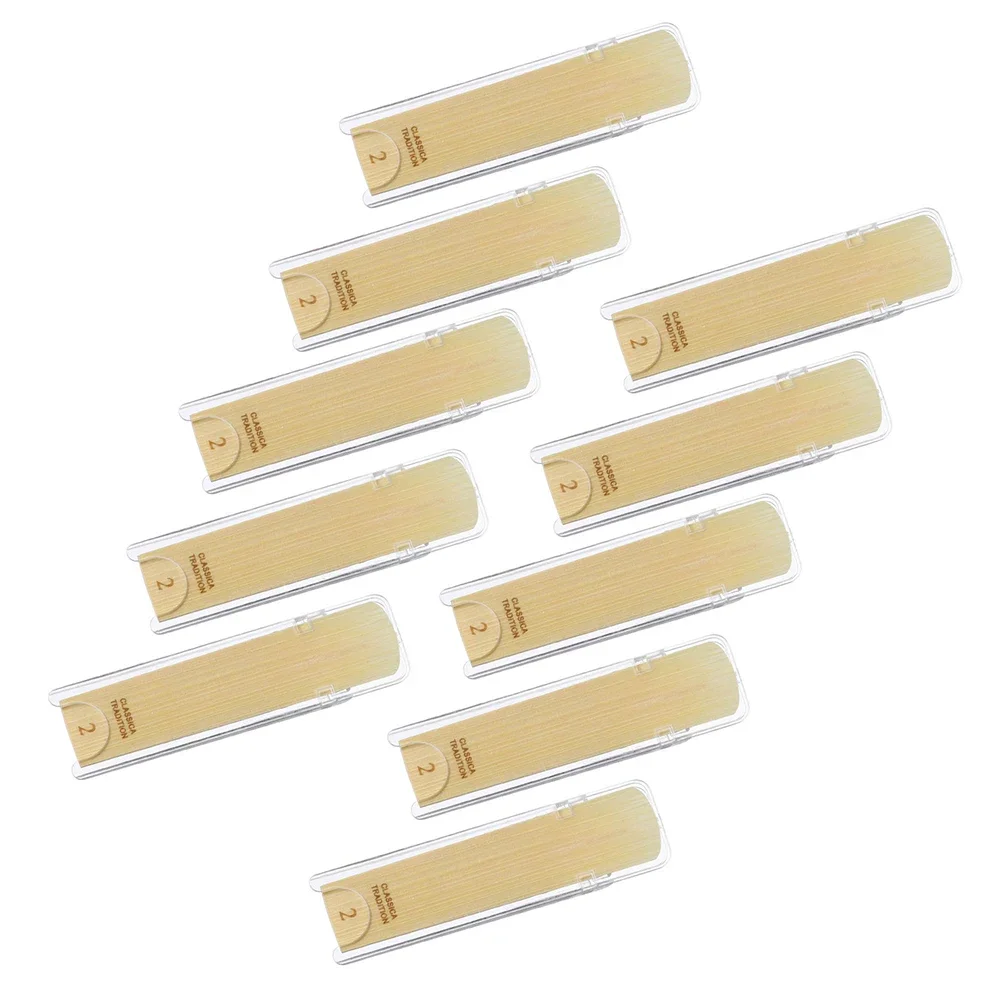 

10Pcs Alto Saxophone Reeds Strength 1.0 1.5 2.0 2.5 3.0 3.5 With Plastic Box For Saxophone Beginner Player