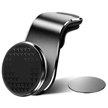차량용 마그네틱 휴대폰 거치대, 자동차 에어 벤트 클립 마운트, 회전 휴대폰 GPS 지지대, 샤오미, 화웨이, 삼성 휴대폰 스탠드 