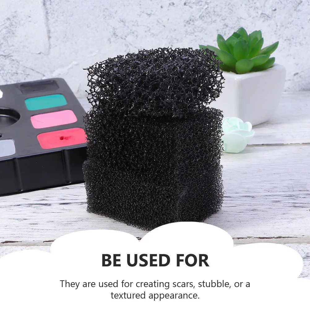 4 قطع من إسفنجة Stipple العملية آمنة للمؤثرات الخاصة، تستخدم إسفنجة المكياج لمستلزمات الهالوين #3