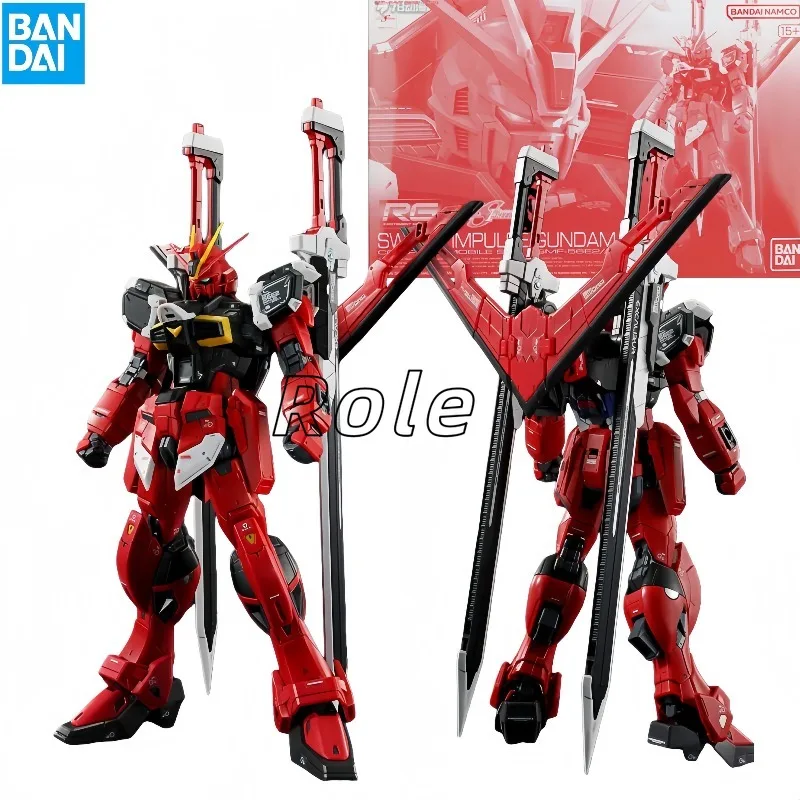

Genuine BANDAI RG SWORD IMPULSE GUNDAM SpecII ZGMF-56E2/β Anime Action Figure Robot Assembly Model Toys Ornaments Gift