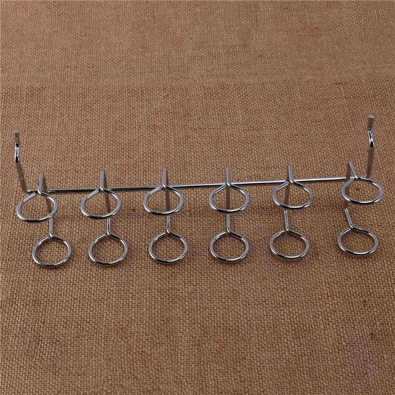 A74E-6 Pcs Screwdriver Holder Pegboard Multi-Tool Holder Accessory Pegboard Accessories Multi-Ring Tool Holder For Pegboard