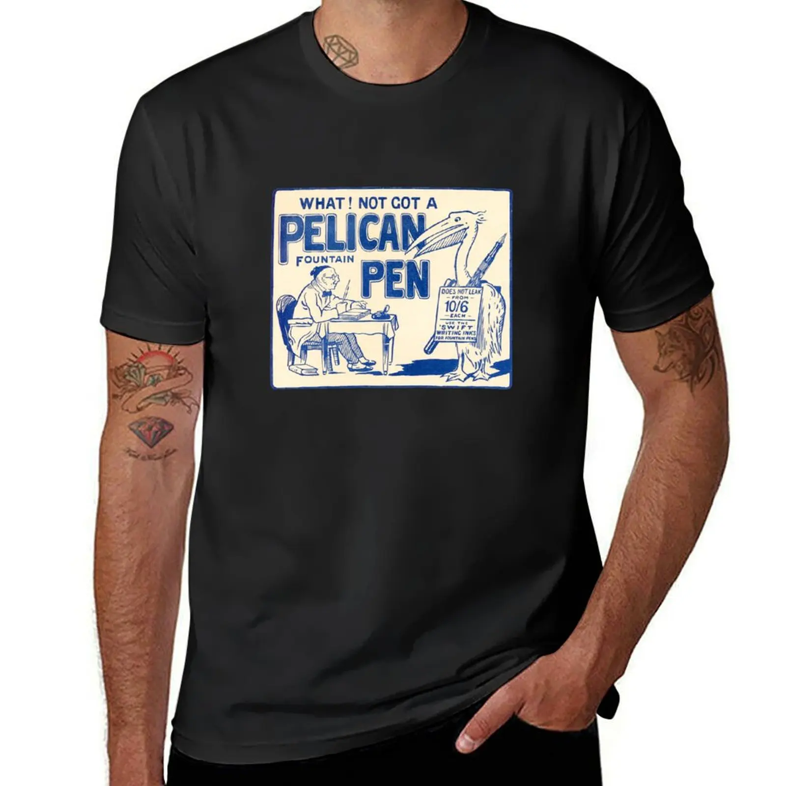 

Pelican Fountain Pen T-Shirt plus sizes animal prinfor boys oversized t shirt men