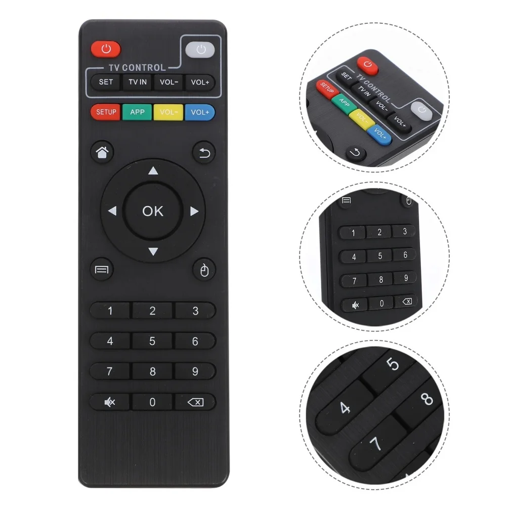 Controle Remoto Universal para X96 X96mini X96W Android TV Box, Controle IR para Set Top Box X96Q com Função KD