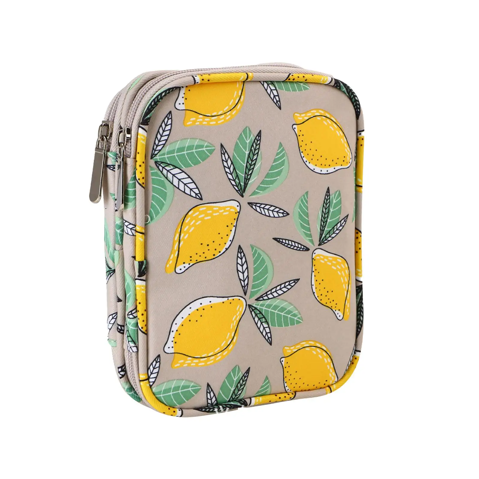 Crochet Hooks Organizer Double Layers Sturdy Travel Organizer Knitting Needle Storage Bag for Outdoor Traveling Knitting Lovers