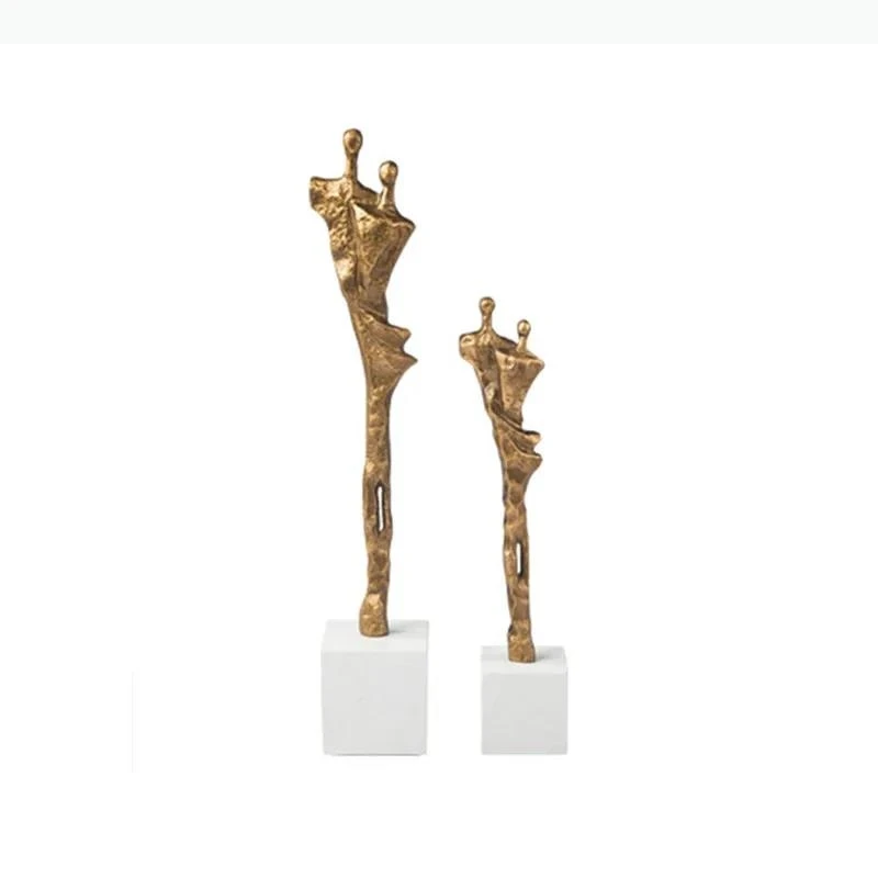Nordic Cast Broken Arm Desktop Ornament Living Room Decoration Human Sculpture Conjoined Couple Crafts Home Decoration