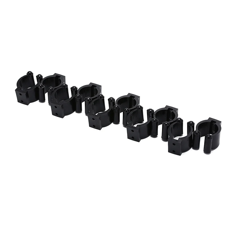 10pcs Cue Wall Mounted Rack Plastic Billiard Cue Pole / Fishing Rod Stick Holder Clips Billiard Cue Holder Display Stand Clamp