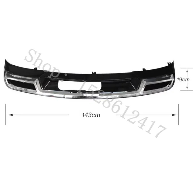 For VW Volkswagen Sharan 2012-2018 ABS rear bumper dual exhaust rear surround spoiler rear lip deflector Car Accessories