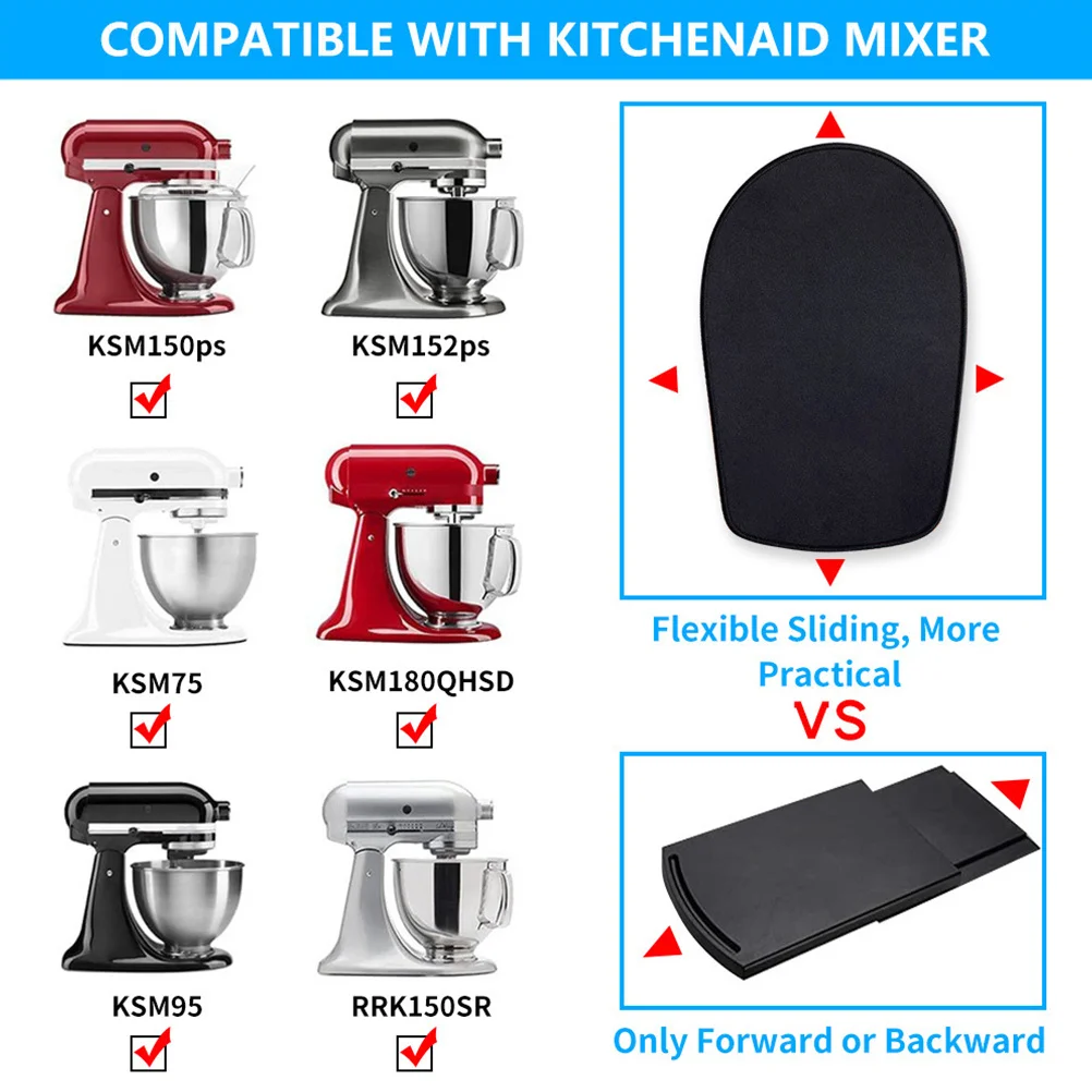 

Blender Mixer Slide Mat Protective Rubber Kitchen Appliance Slide Pad Countertop Mixer Sliding Pad for Home