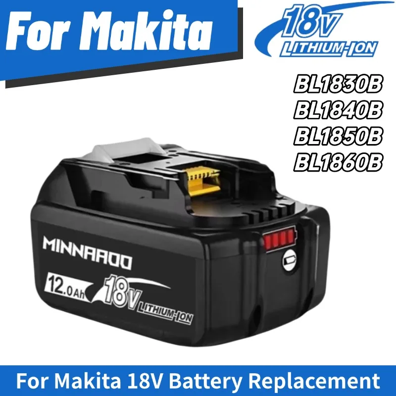 

18 В для Makita 5/6/8/12 Ач аккумулятор с электроинструментами, литий-ионная замена LXT BL1850, BL1860B высокой емкости МИНАУ