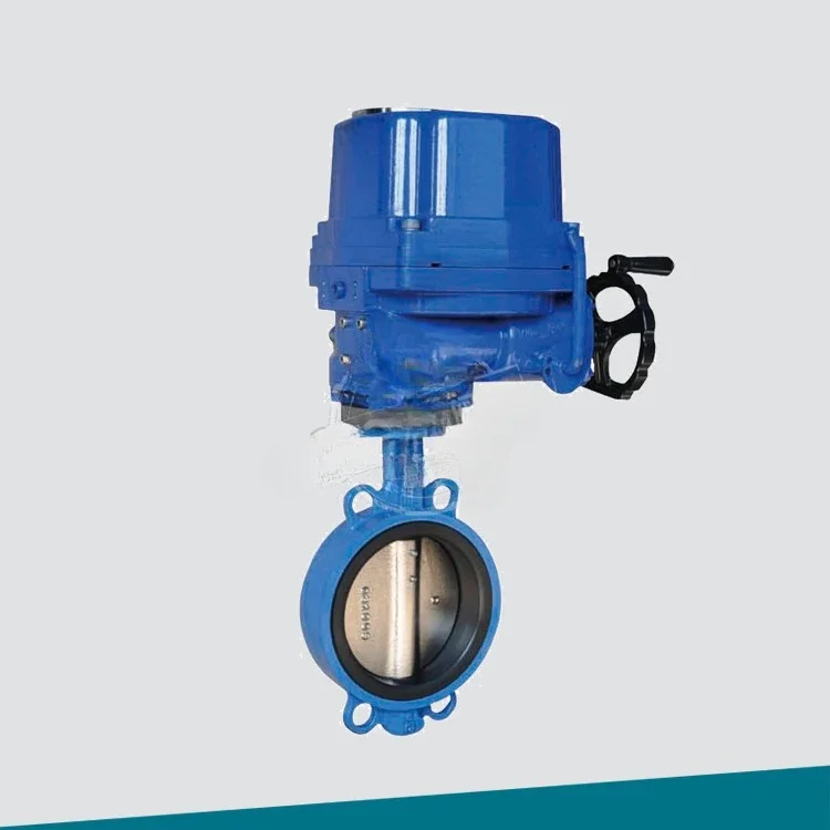 Electric butterfly valve soft seal D971 center line nitrate-free butterfly valve 4 ears 2205 butterfly plate A variety