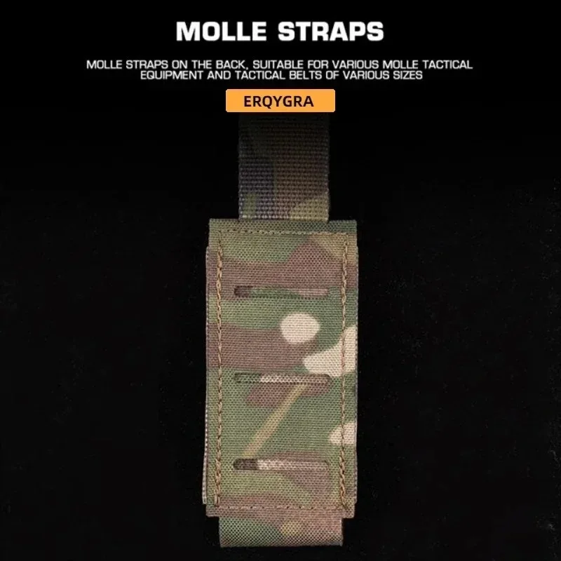 Tactical Single Magazine Pouch Camo Molle Mag for Airsoft Hunting Military Outdoor Shooting Wargame Sports Waist Bag 9mm Pouches - view 4