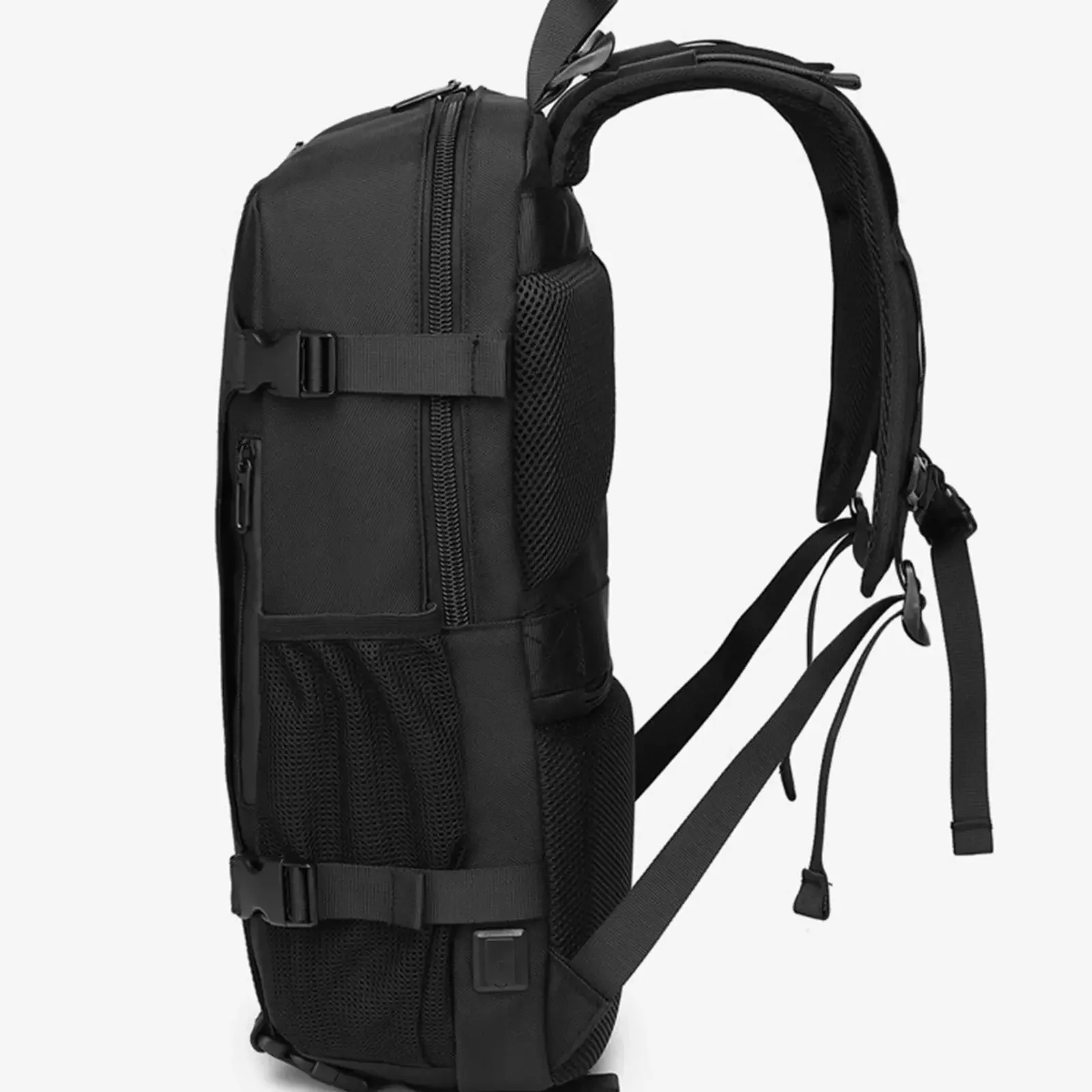 Men Business Backpack Waterproof Laptop Computer Bag College Student Schoolbag Travel Handbag Shoulders Pack USB Port Knapsack