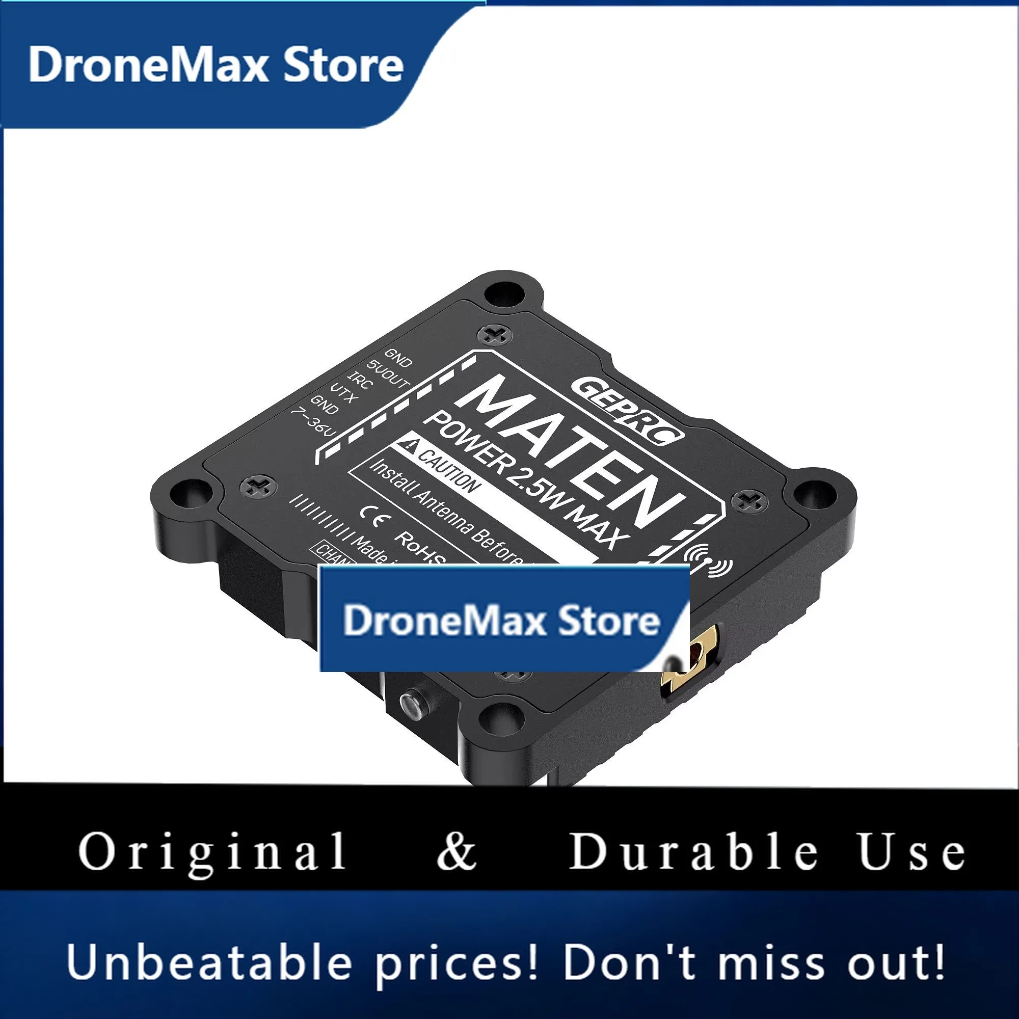 DroMaGEPRC MATEN FPV VTX 5.8G 2500mW/2.5W Transmitter 7V-36V Built-in Mic Transmitting Module For Long Range Racing RC Drone
