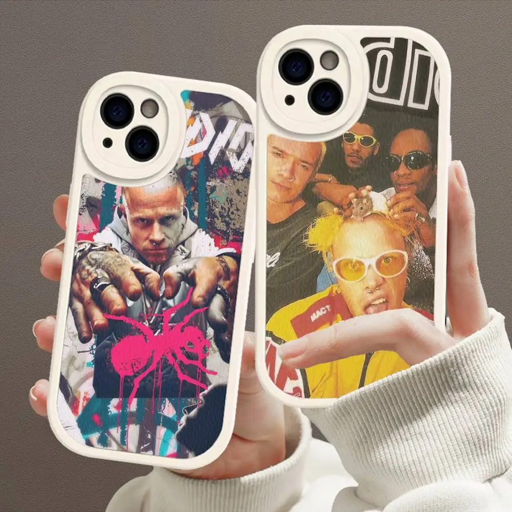 Electronic Band The Prodigy Leather Phone Case For IPhone 16 15 14 17 Pro Max 11 12 Mini Plus Soft Shell