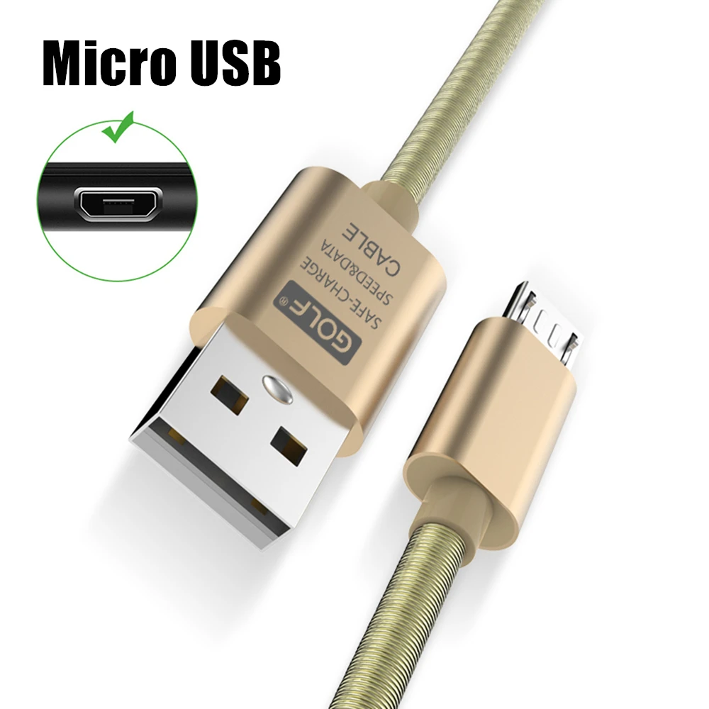 Alloy Design Micro USB Charging Data Cable For Samsung S7 Edge Redmi 9A 10A 12C Honor 8X 9i 20i OPPO R11 R15 Realme C30 C31 C33