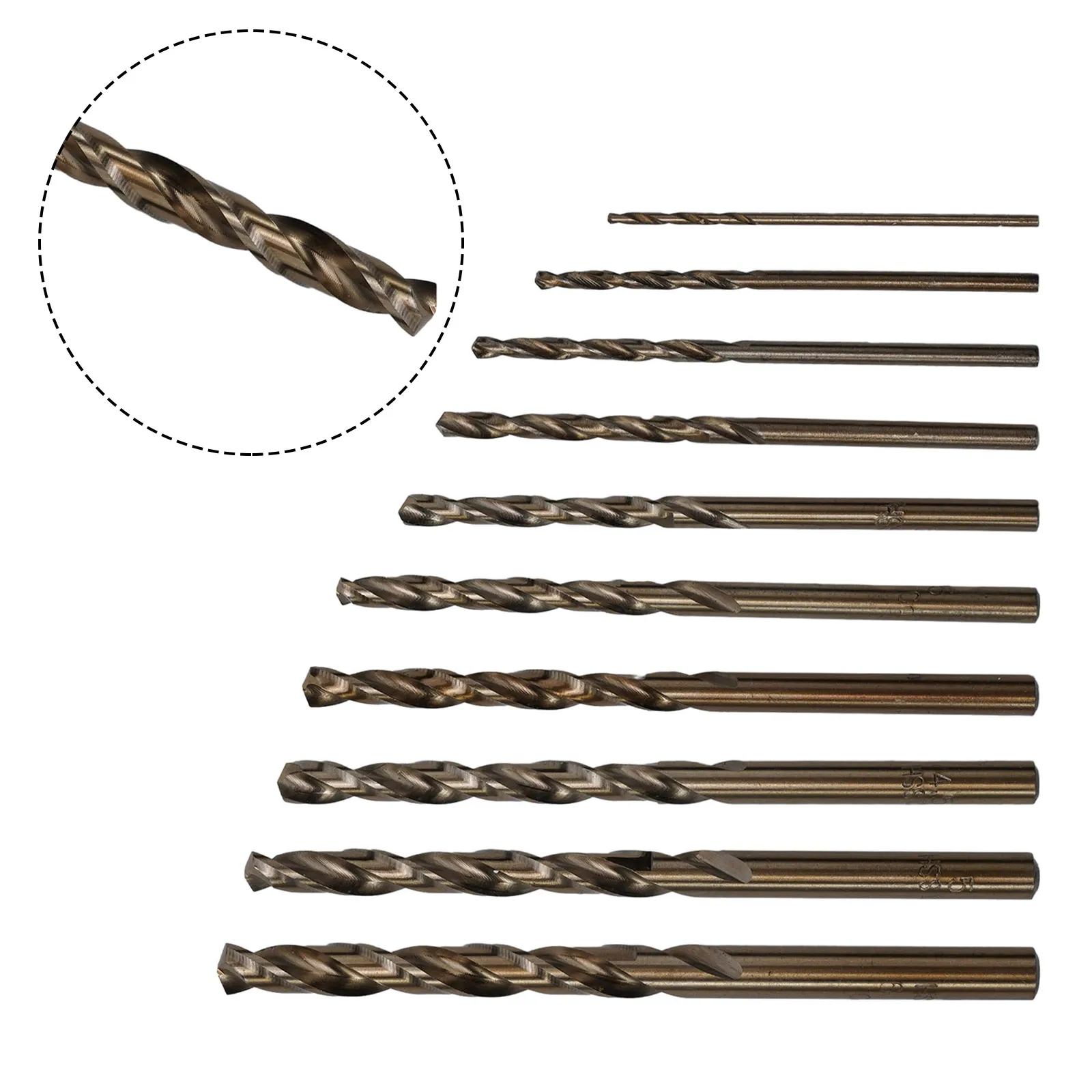 Auger Drill Bit Drill Bit Drill Bit Brand New HSS High-quality Round Special For Stainless Steel 1-6mm 5% Cobalt