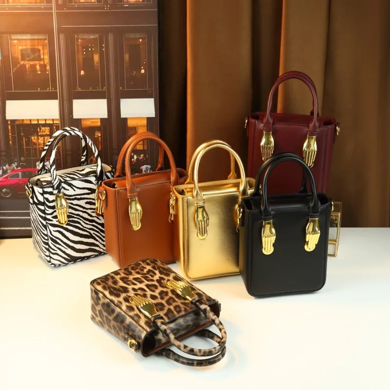 Designer Inspired Women's Leather Tote Bag Elegant Crossbody Shoulder Handbag Luxury Brand Ladies Fashion Messenger