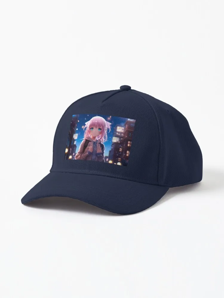 

Adorable Anime Girl Art - Unique, Kawaii, Manga Inspired Design Cap