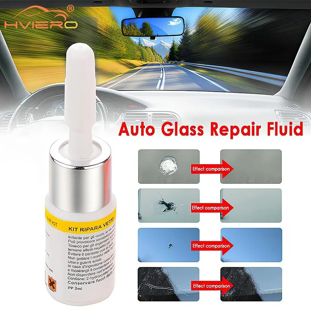 3ml Three-piece Windshield Scratch Repair Automotive Glass Kit Crack Broken Fluid Window Automotivo Limpia Parabrisas Car Tools