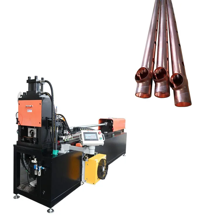 

CNC Full Automatic Copper And Aluminum Pipe Hole Punching And Flanging Machine