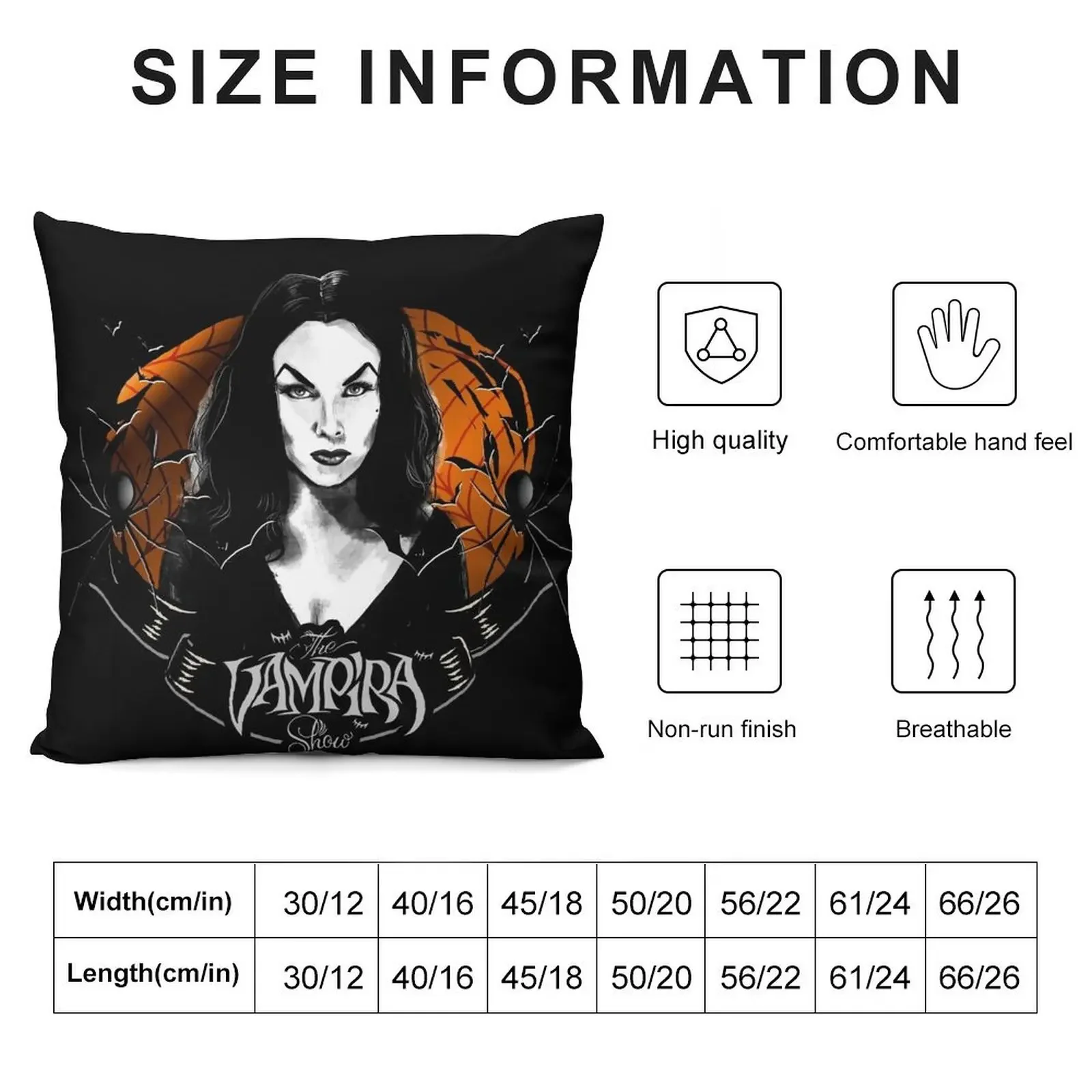 Goth Queens - Vampira (Maila Nurmi) Throw Pillow Sofa Cushion pillow cover christmas Cushion Cover Set pillow