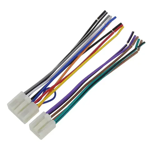 Radio Wiring Harness ABS Black For -Toyota Aftermarket Radio Stereo Install Car Wire Harness Cable Adapter Auto Parts